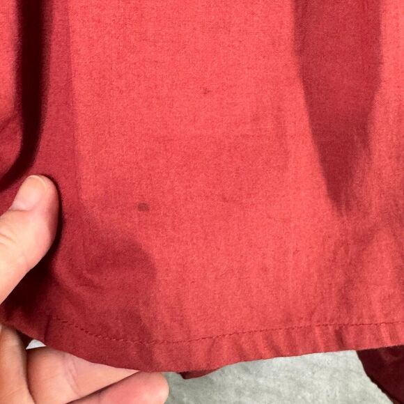 Milie Resort Charlie Top Womens XS Clay Red V Neck Balloon Sleeve Cotton Boho - Picture 6 of 10